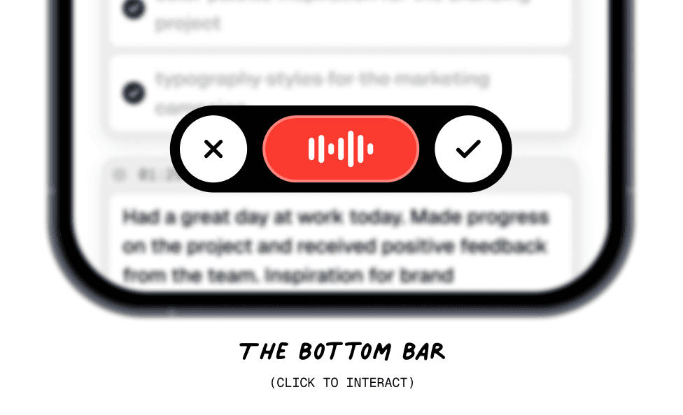 Bottom Bar Interaction